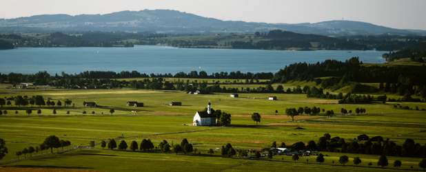 Allgäu Landschaft als Symbol für Gemeinwohlökonomie und die Rechte der Natur als gleichwertige Grundlage menschlichen Wirtschaftens