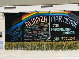 Alianza Mar Menor Bewegung Ein Plakat der Alianza Mar Menor in Spanien