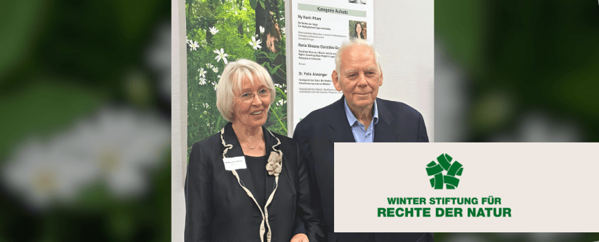 Dr. Georg Winter, Gründer der Winter Stiftung, spricht bei der Preisverleihung am 17. November.